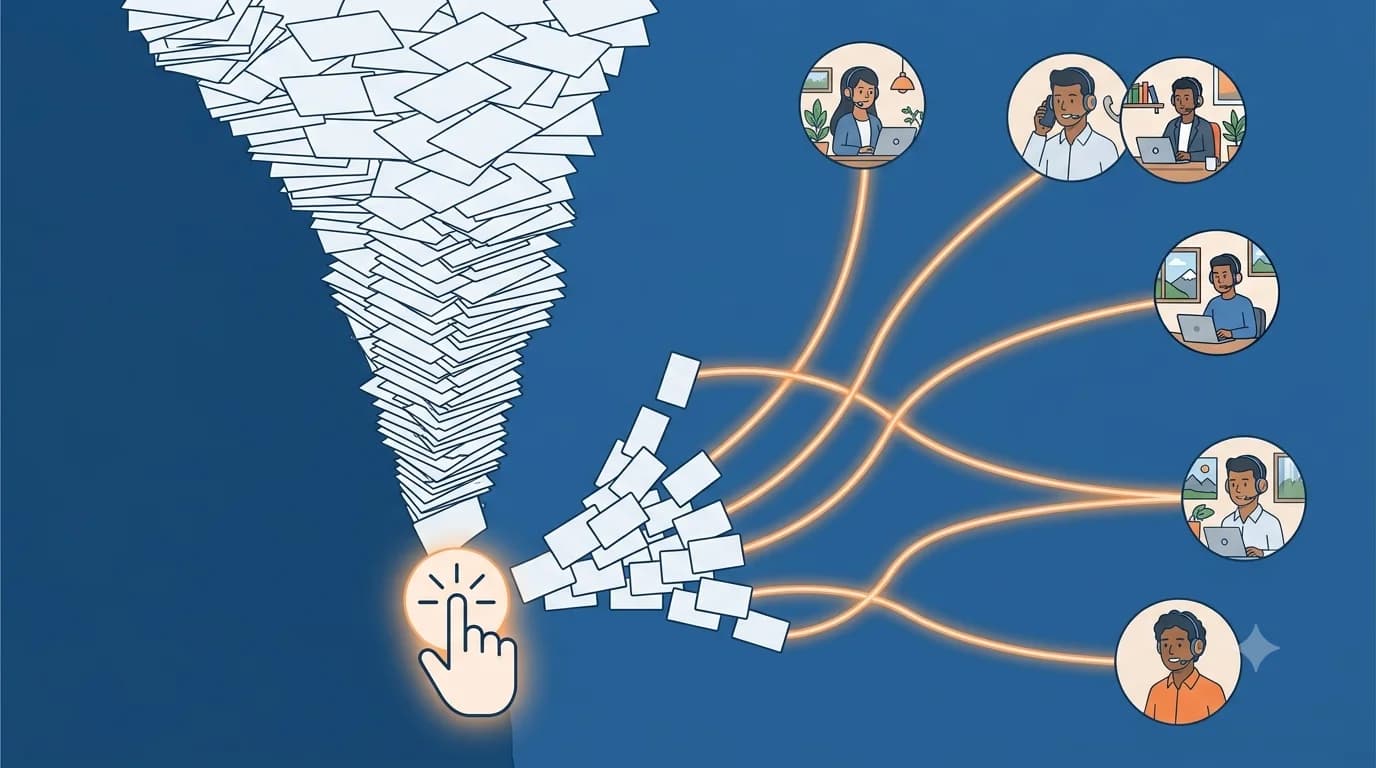 How to Assign 500 Leads to Your Sales Team in Under a Minute (And Stop Losing Them to the Queue)