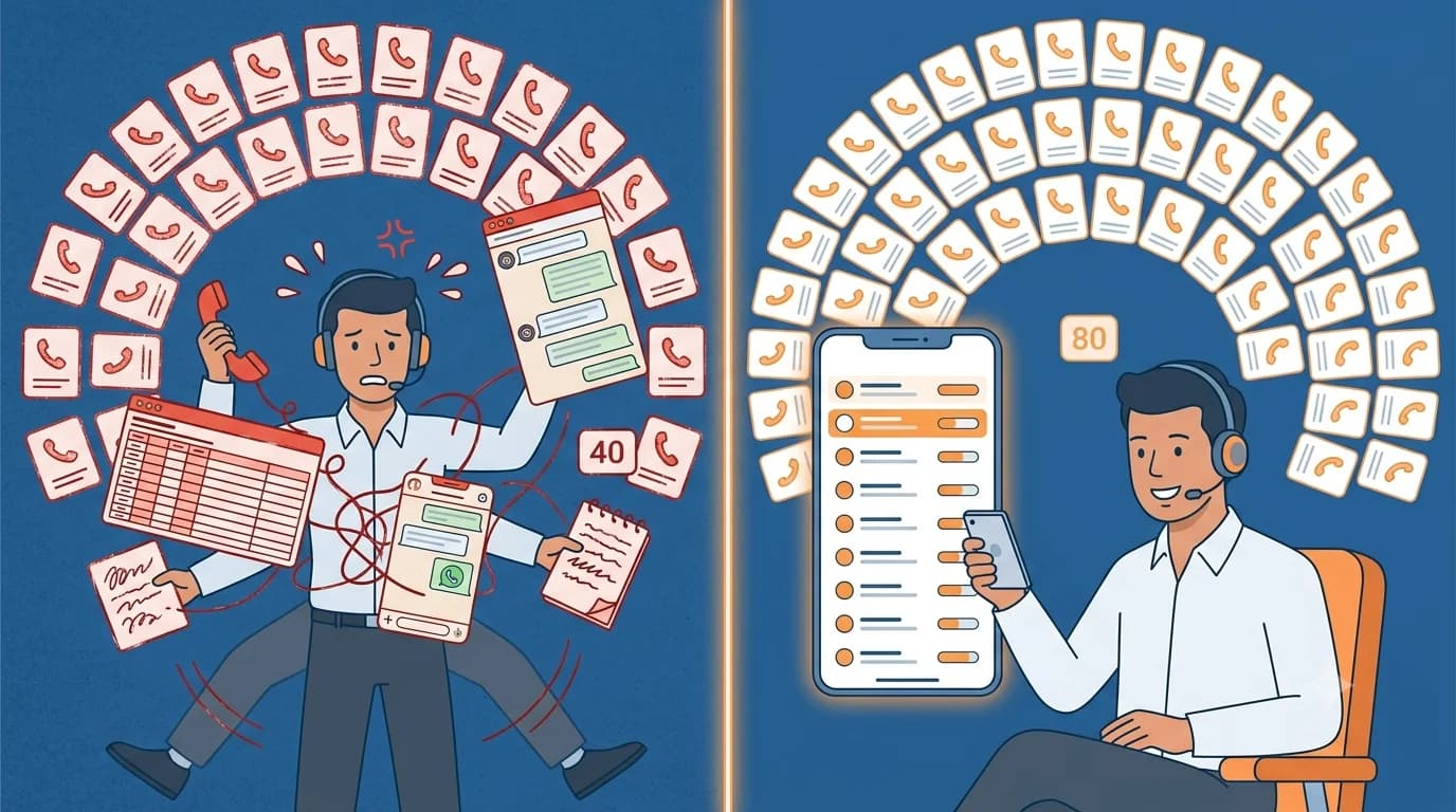 Why Your Telecallers Are Making 40 Calls When They Should Be Making 80